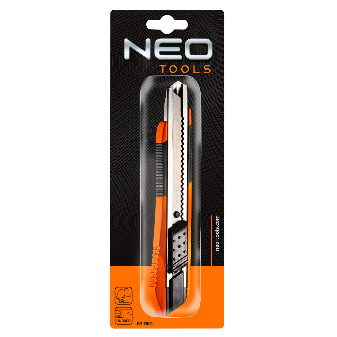 Oolamovací nôž ostrie noža 18 mm, mäkký povrch od NEO TOOLS nájdeš na naravis.sk