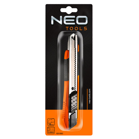 Oolamovací nôž ostrie noža 18 mm, mäkký povrch od NEO TOOLS nájdeš na naravis.sk