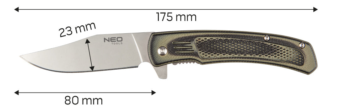 Skladací nôž 17,5 cm od NEO TOOLS nájdeš na naravis.sk