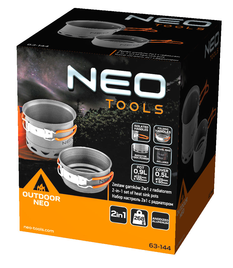 Súprava hrncov 2 v 1 s teplovodným prvkom od NEO TOOLS nájdeš na naravis.sk