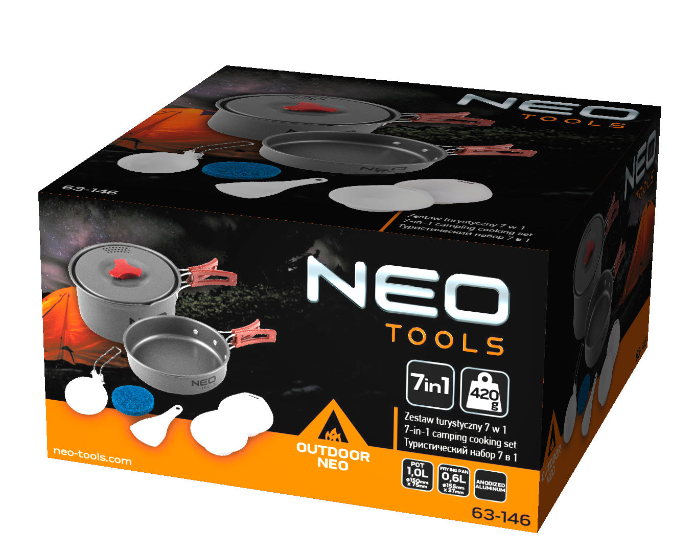 Turistické náčinie 7 v 1 od NEO TOOLS nájdeš na naravis.sk