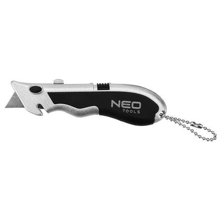 Mini lichobežníkový nôž + 4 čepele v nádobe, násobky po 30. od NEO TOOLS nájdeš na naravis.sk