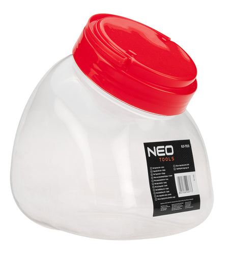 Mini lichobežníkový nôž + 4 čepele v nádobe, násobky po 30. od NEO TOOLS nájdeš na naravis.sk