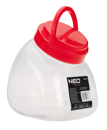 Mini lichobežníkový nôž + 4 čepele v nádobe, násobky po 30. od NEO TOOLS nájdeš na naravis.sk