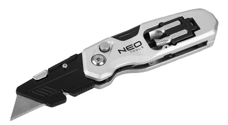 Skladací nôž s lichobežníkovou čepeľou 1+3 čepele, 2 bity od NEO TOOLS nájdeš na naravis.sk