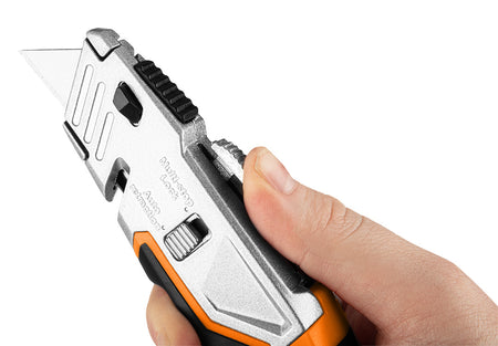 Nôž s lichobežníkovou čepeľou, 1+5 čepelí od NEO TOOLS nájdeš na naravis.sk