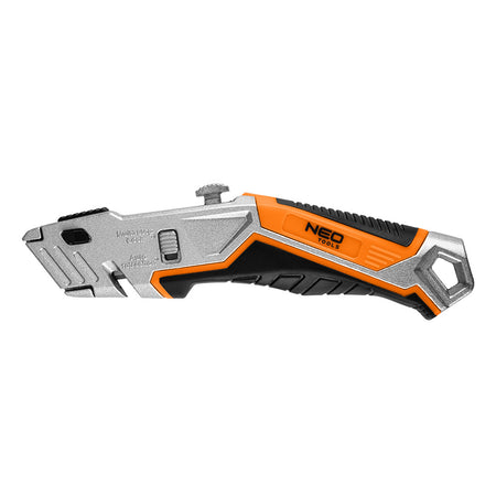 Nôž s lichobežníkovou čepeľou, 1+5 čepelí od NEO TOOLS nájdeš na naravis.sk