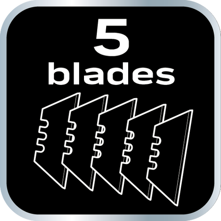 Nôž s lichobežníkovou čepeľou, 1+5 čepelí od NEO TOOLS nájdeš na naravis.sk