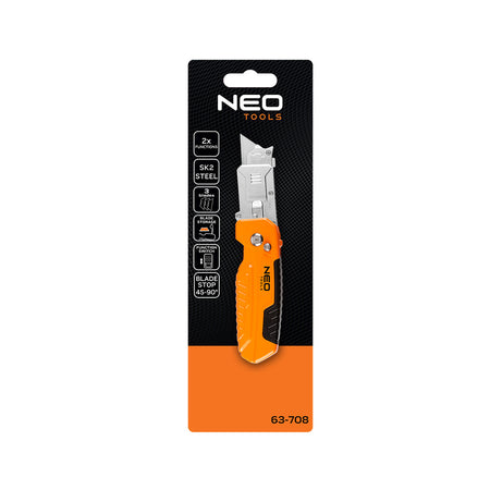 Nôž s trapézovou čepeľou so škrabkou od NEO TOOLS nájdeš na naravis.sk