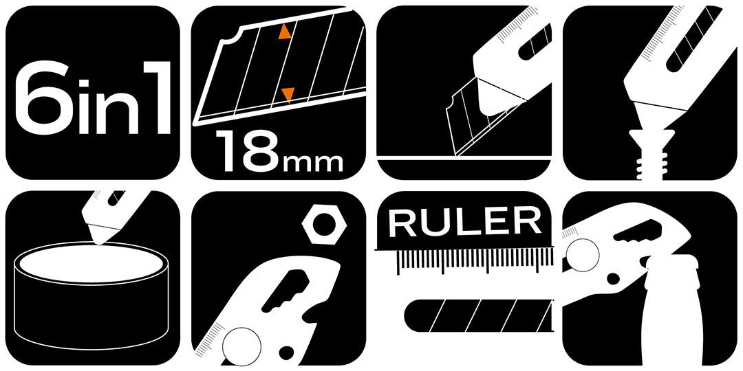 Multifunkčný skladací nôž, 6 v 1 od NEO TOOLS nájdeš na naravis.sk