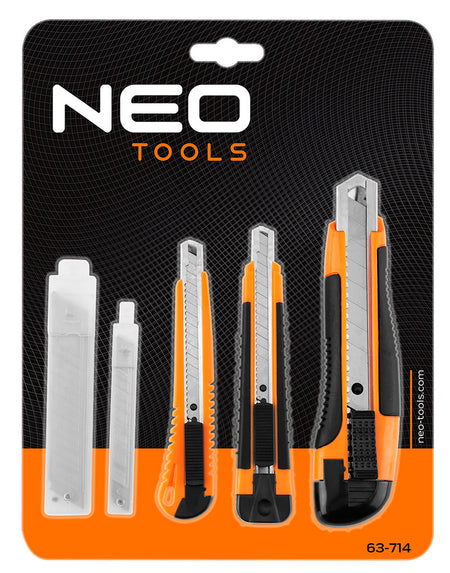 Skladacie nože + čepele, sada 26 kusov od NEO TOOLS nájdeš na naravis.sk