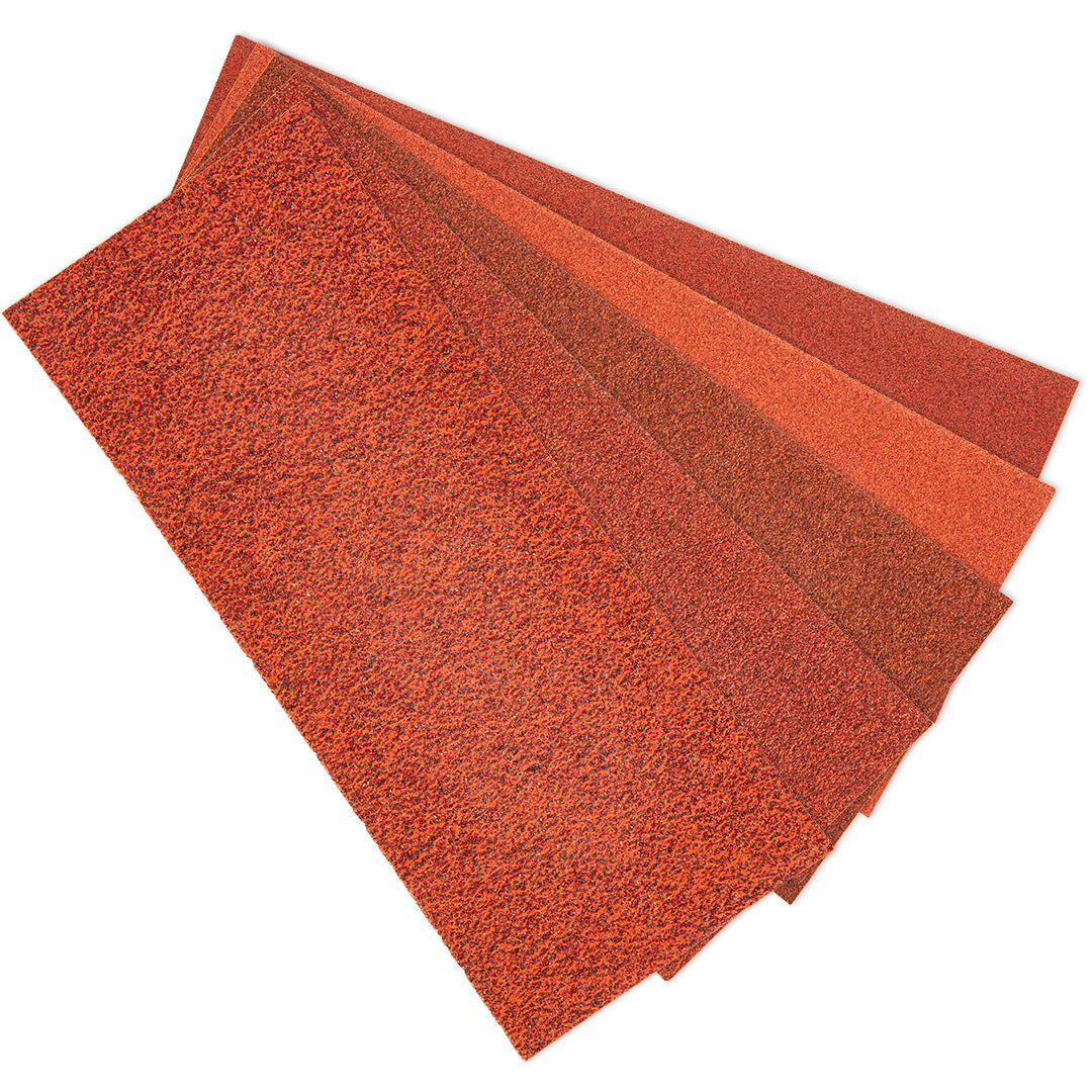 Brúsny papier 93 x 230 mm, K60, K80, K100x2, 120, 180, sada 5 ks. od VERTO nájdeš na naravis.sk