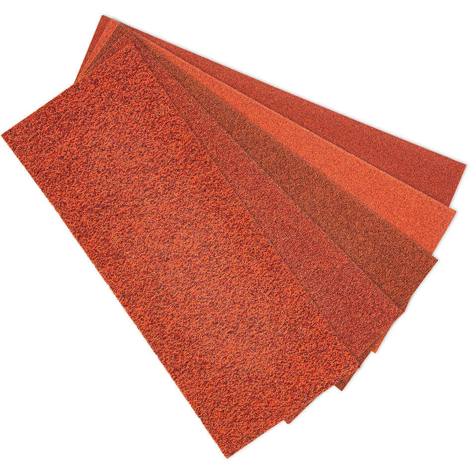 Brúsny papier 93 x 230 mm, K60, K80, K100x2, 120, 180, sada 5 ks. od VERTO nájdeš na naravis.sk