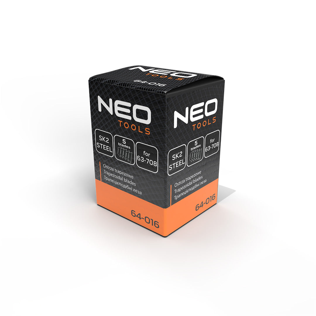 Trapézové čepele 5 SK2, násobky 10. od NEO TOOLS nájdeš na naravis.sk