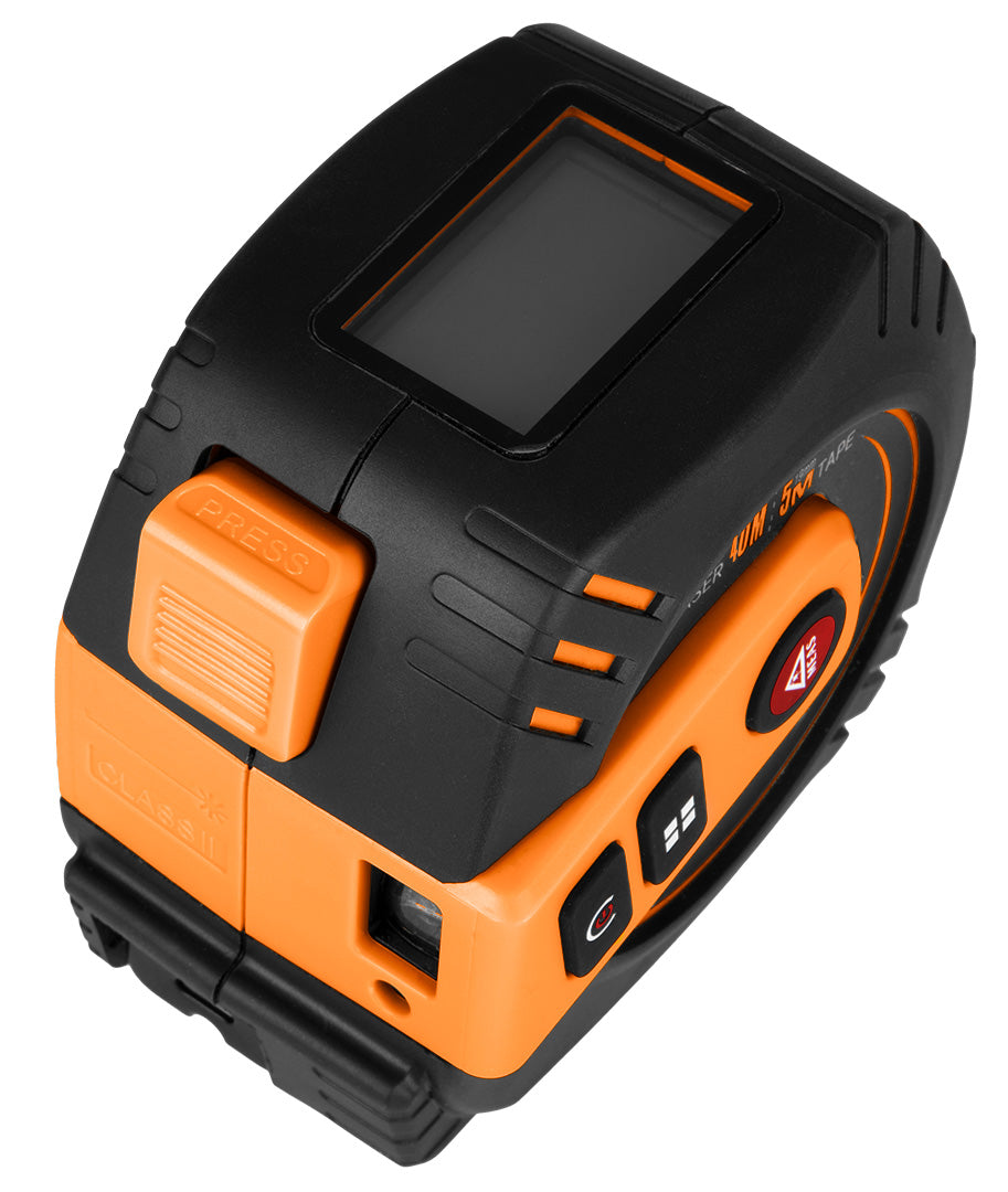 Laserový merač vzdialenosti s výsuvným meracím pásom od NEO TOOLS nájdeš na naravis.sk