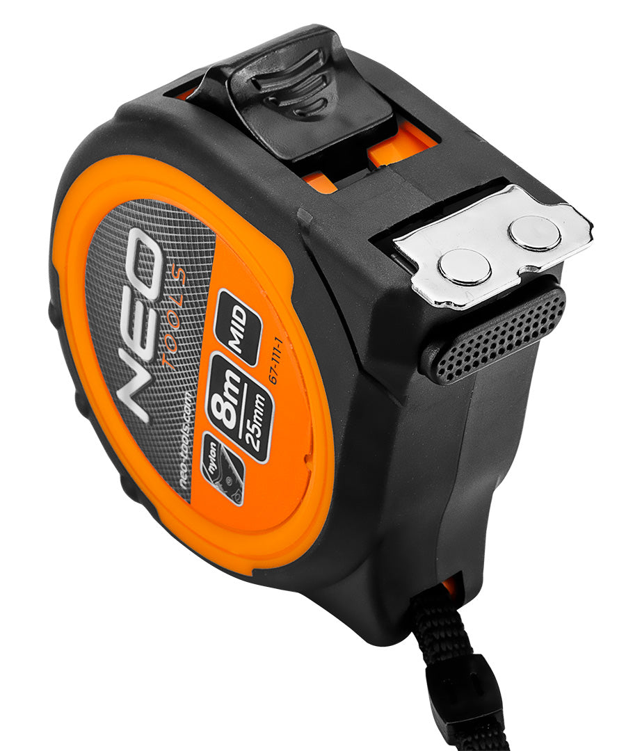 Valcovaný oceľový meter 8 m x 25 mm, magnet od NEO TOOLS nájdeš na naravis.sk
