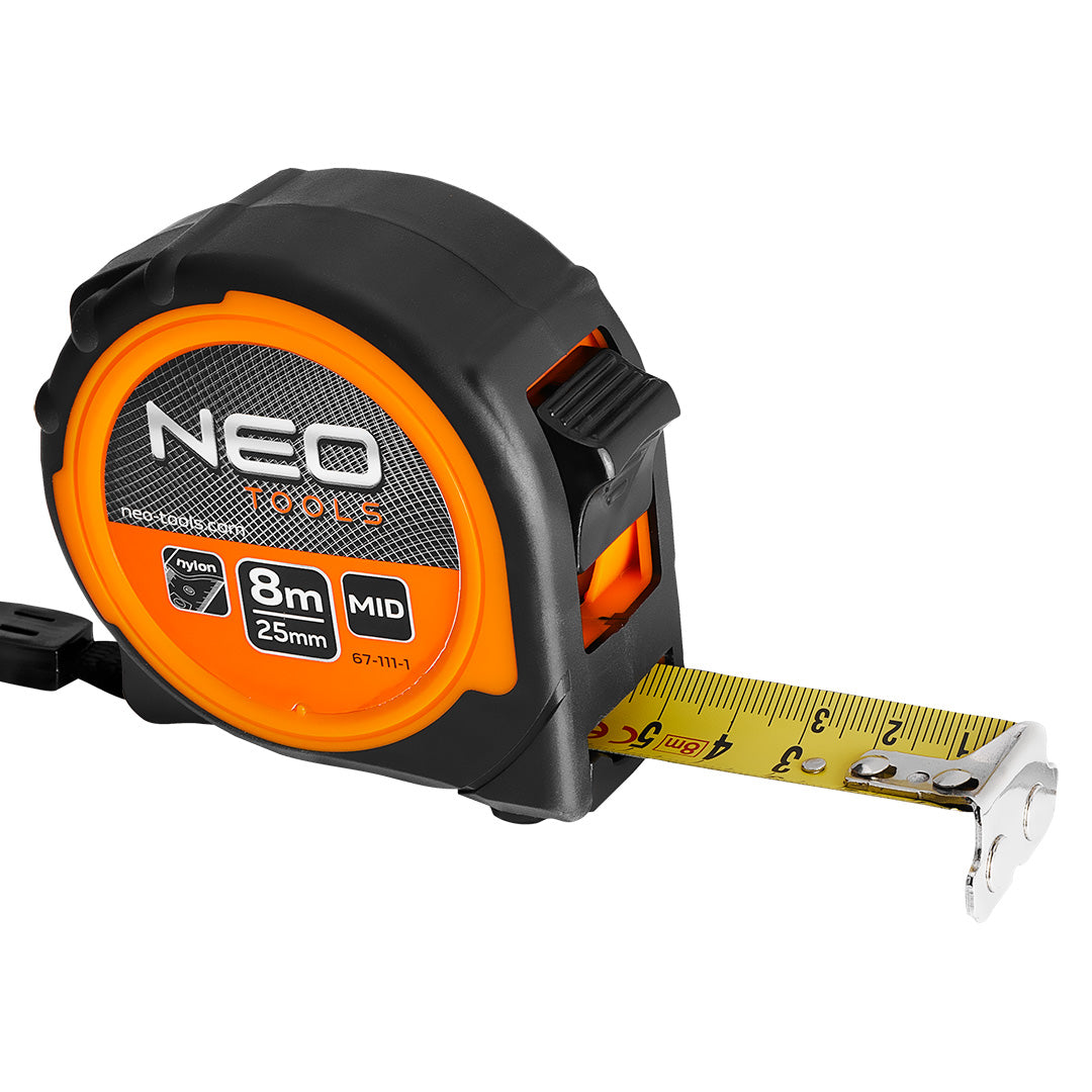 Valcovaný oceľový meter 8 m x 25 mm, magnet od NEO TOOLS nájdeš na naravis.sk
