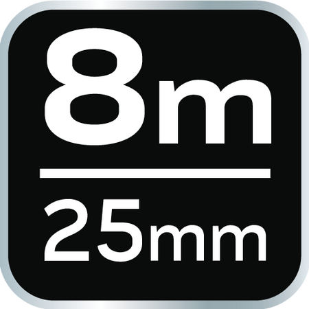 Valcovaný oceľový meter 8 m x 25 mm, magnet od NEO TOOLS nájdeš na naravis.sk