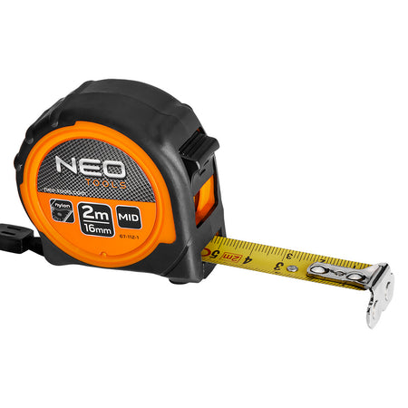 Valcovaný oceľový meter 2 m x 16 mm, magnet od NEO TOOLS nájdeš na naravis.sk