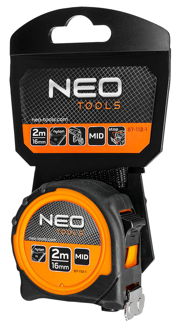 Valcovaný oceľový meter 2 m x 16 mm, magnet od NEO TOOLS nájdeš na naravis.sk