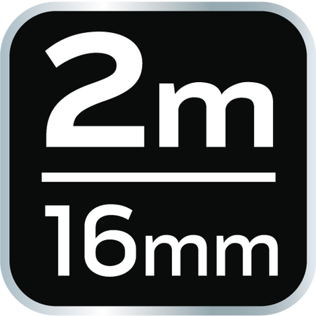 Valcovaný oceľový meter 2 m x 16 mm, magnet od NEO TOOLS nájdeš na naravis.sk