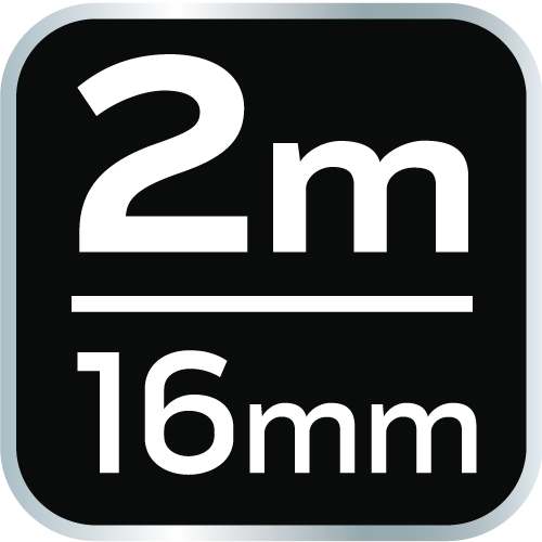 Valcovaný oceľový meter 2 m x 16 mm, magnet od NEO TOOLS nájdeš na naravis.sk