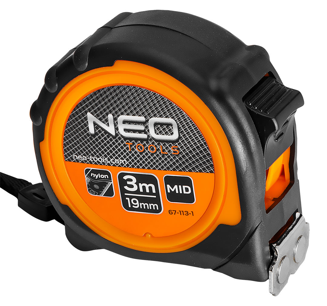 Valcovaný oceľový meter 3 m x 19 mm, magnet od NEO TOOLS nájdeš na naravis.sk