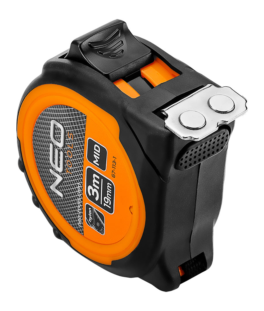 Valcovaný oceľový meter 3 m x 19 mm, magnet od NEO TOOLS nájdeš na naravis.sk