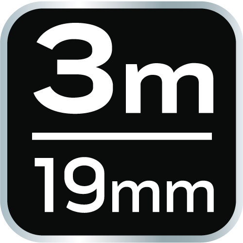 Valcovaný oceľový meter 3 m x 19 mm, magnet od NEO TOOLS nájdeš na naravis.sk