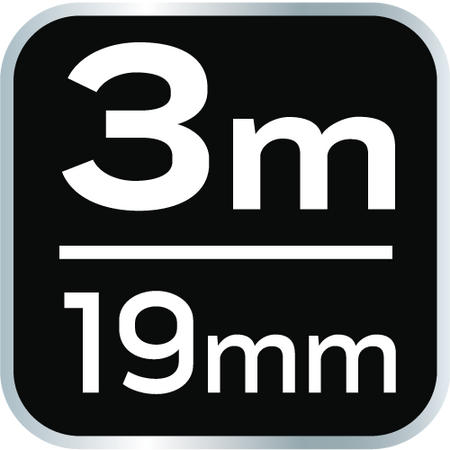 Valcovaný oceľový meter 3 m x 19 mm, magnet od NEO TOOLS nájdeš na naravis.sk