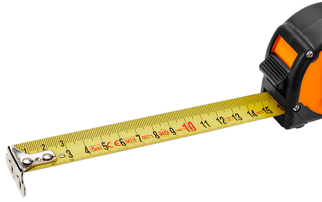 Navinutý oceľový meter 5 m x 25 mm, magnet od NEO TOOLS nájdeš na naravis.sk