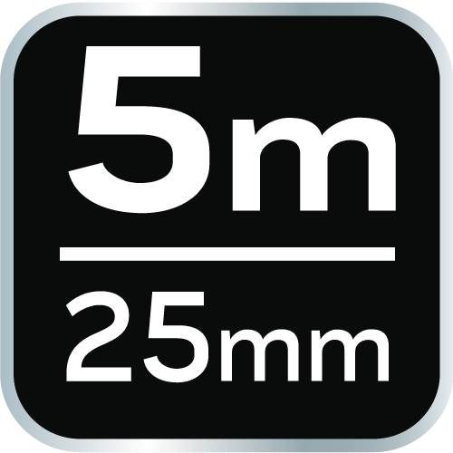 Navinutý oceľový meter 5 m x 25 mm, magnet od NEO TOOLS nájdeš na naravis.sk