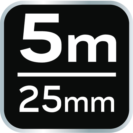 Navinutý oceľový meter 5 m x 25 mm, magnet od NEO TOOLS nájdeš na naravis.sk