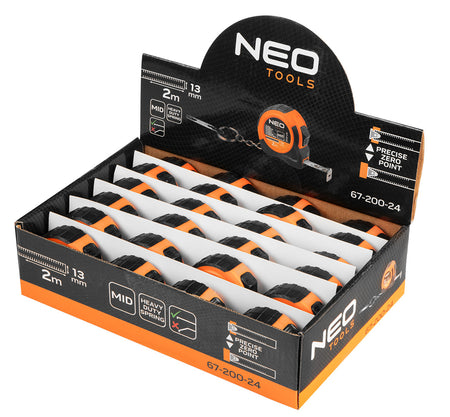 Mini meter na kľúče 2 m x 13 mm, násobky 24 ks. od NEO TOOLS nájdeš na naravis.sk
