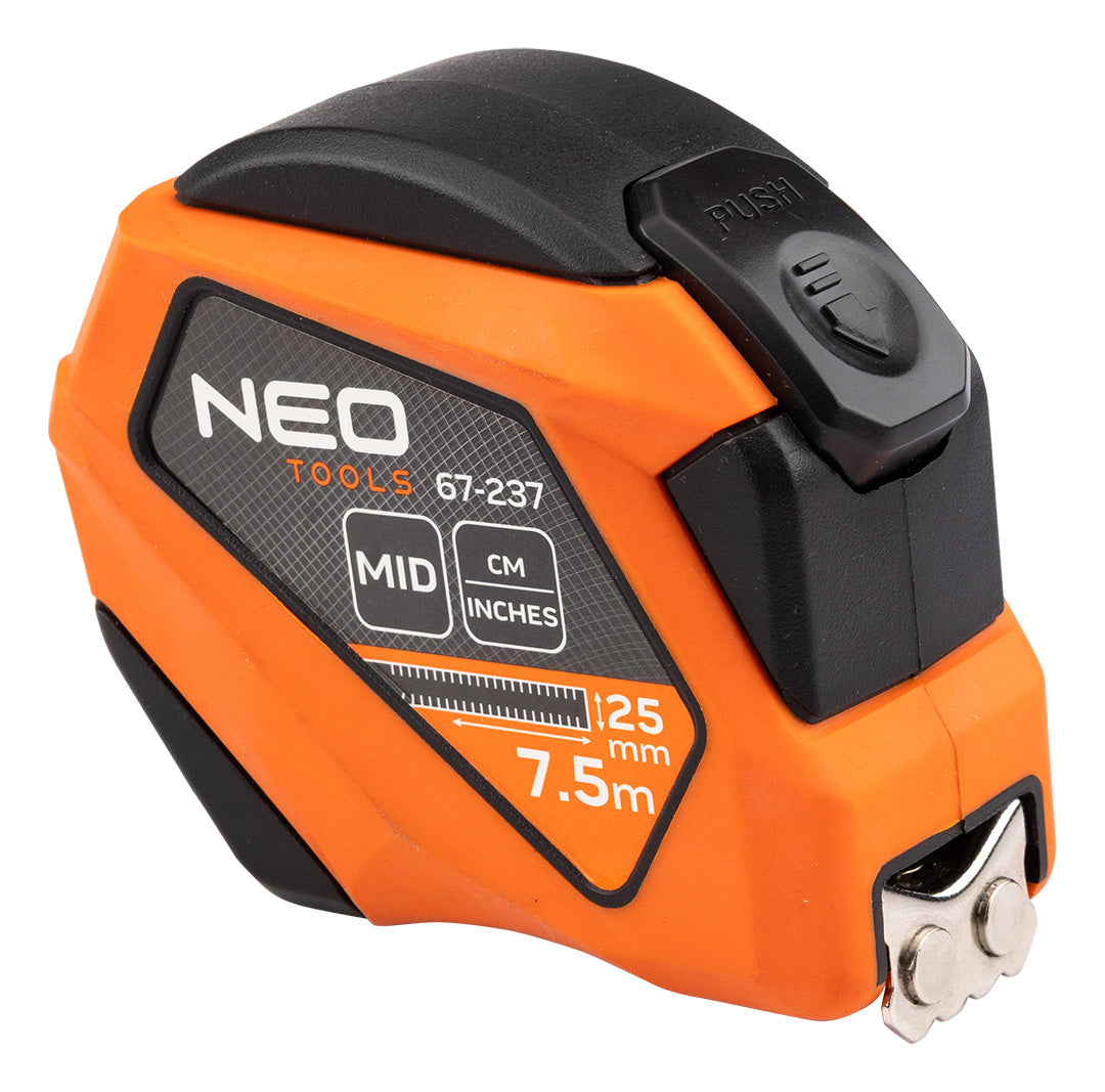 Valcovaný oceľový meter 7,5 m x 25 mm, palec od NEO TOOLS nájdeš na naravis.sk