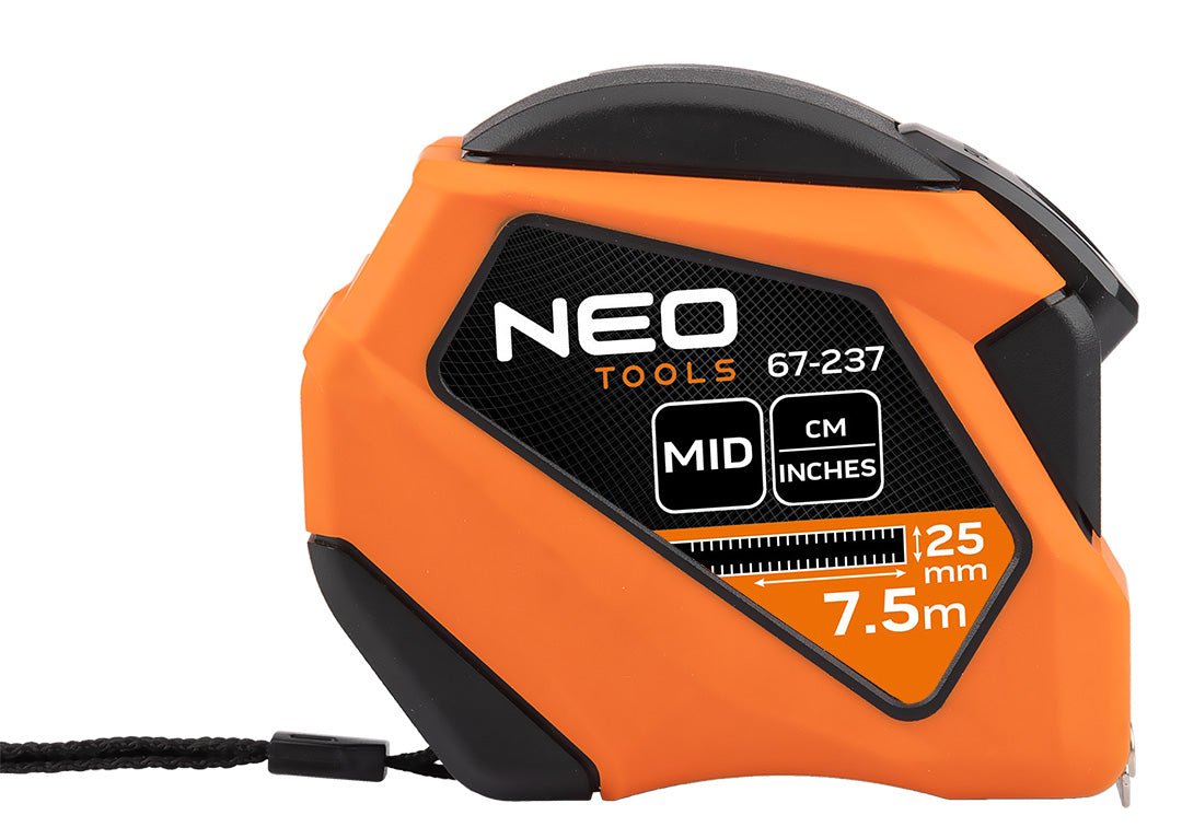 Valcovaný oceľový meter 7,5 m x 25 mm, palec od NEO TOOLS nájdeš na naravis.sk
