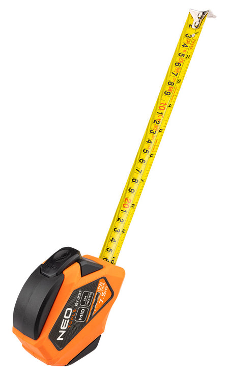 Valcovaný oceľový meter 7,5 m x 25 mm, palec od NEO TOOLS nájdeš na naravis.sk