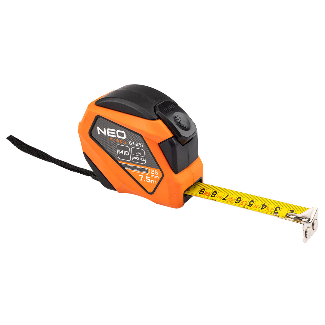 Valcovaný oceľový meter 7,5 m x 25 mm, palec od NEO TOOLS nájdeš na naravis.sk