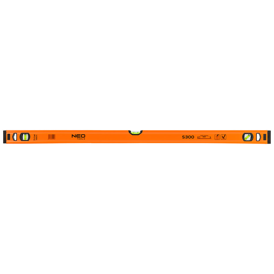 Hliníková vodováha S 300, 3 fľaštičky, 100 cm od NEO TOOLS nájdeš na naravis.sk