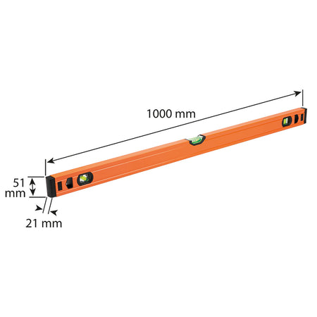 Hliníková vodováha S 300, 3 fľaštičky, 100 cm od NEO TOOLS nájdeš na naravis.sk