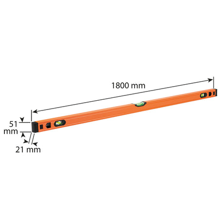 Hliníková vodováha S 300, 3 fľaštičky, 180 cm od NEO TOOLS nájdeš na naravis.sk