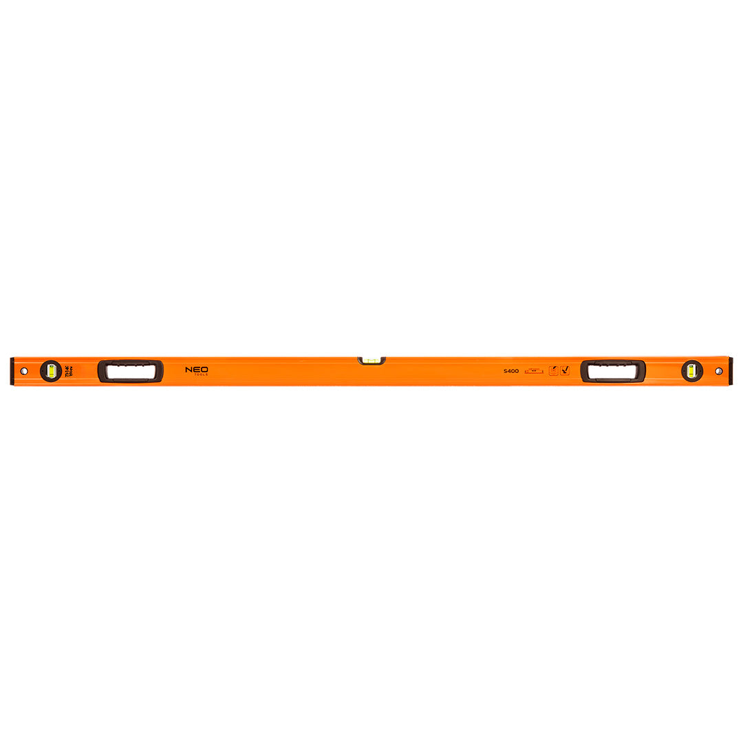 Hliníková vodováha S 400, 3 libelly, 2 držadlá, 150 cm od NEO TOOLS nájdeš na naravis.sk