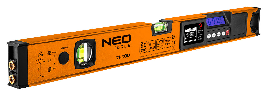 Vodováha s elektronickým displejom, 60 cm od NEO TOOLS nájdeš na naravis.sk