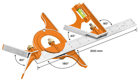 Viacúčelový uholník 30 cm od NEO TOOLS nájdeš na naravis.sk