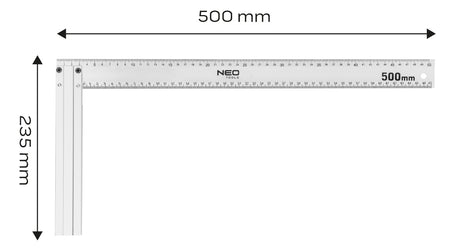 Uhlomer hliníkový, 500 x 235 mm od NEO TOOLS nájdeš na naravis.sk