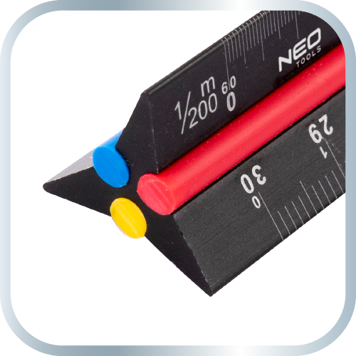 Trojhranné pravítko, 30 cm od NEO TOOLS nájdeš na naravis.sk