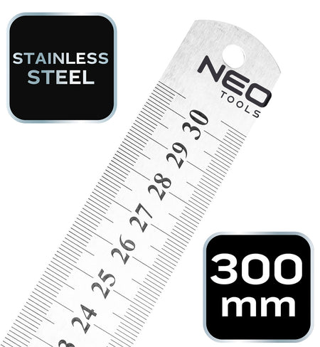 Pravítko oceľové, 30 cm od NEO TOOLS nájdeš na naravis.sk