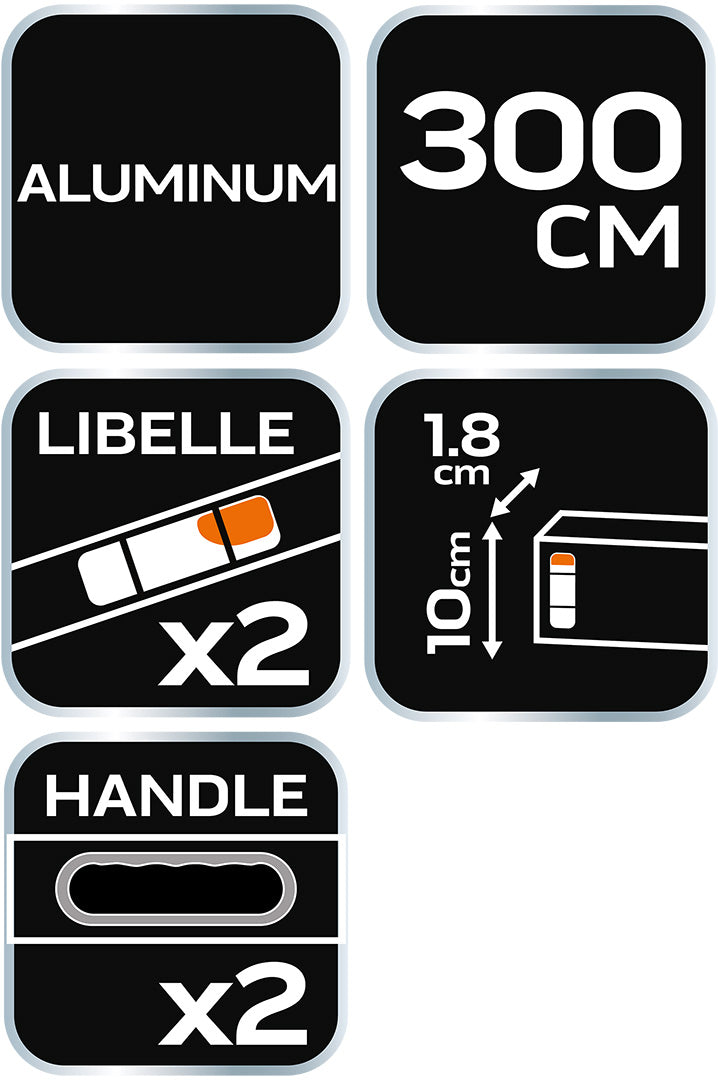 Lata murárska, 300 m, 2 libely, držiak od NEO TOOLS nájdeš na naravis.sk