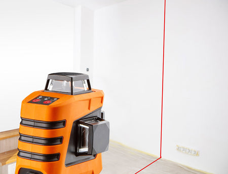 Rovinný laser 15 m 3D, červený, 360° v troch rovinách, s puzdrom a magnetickým držiakom od NEO TOOLS nájdeš na naravis.sk