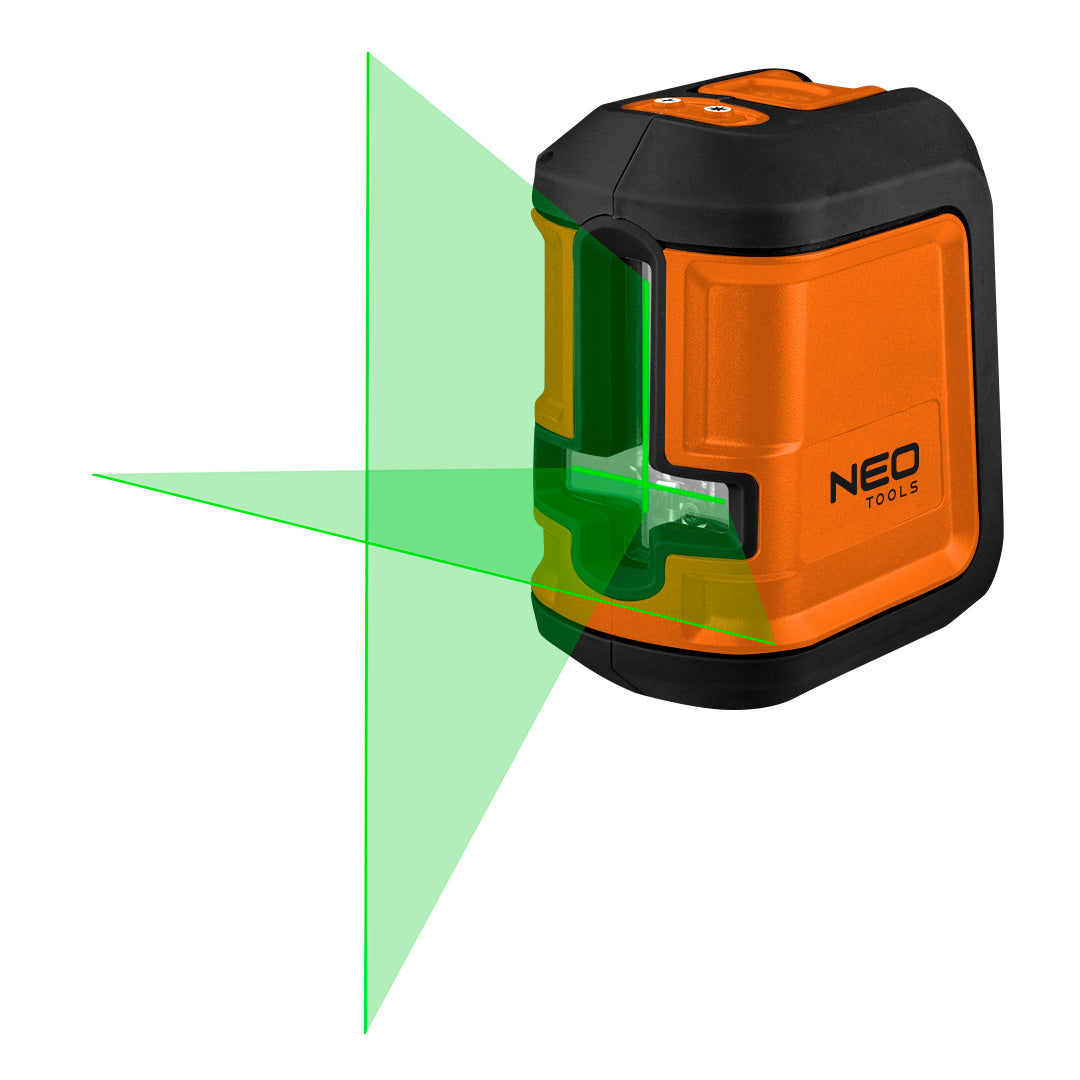 Krížový laser 15 m, zelený, držiak, puzdro od NEO TOOLS nájdeš na naravis.sk